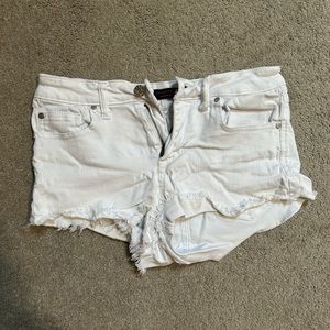 Celebrity Pink White Jean Shorts